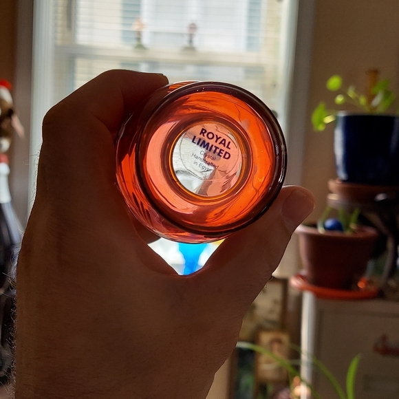 Cranberry Crystal Bud Vase - Picture 13 of 15